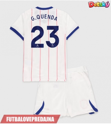 Lacne Dětský Futbalové dres Chelsea Geovany Quenda #23 2026-27 Krátky Rukáv - Tretina (+ trenírky)